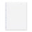 Rediform Office Products Notebook Refill, 11"x8-1/2", 8-Hole Punch, 25SH/PK, White