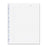 Rediform Office Products Notebook Refill, -1/4"x7-1/4", 8-Hole Punch, 25SH/PK, White