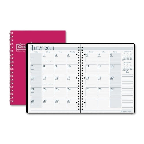 House of Doolittle Academic Monthly Planner, 14 Months, 8-1/2"x11", Red