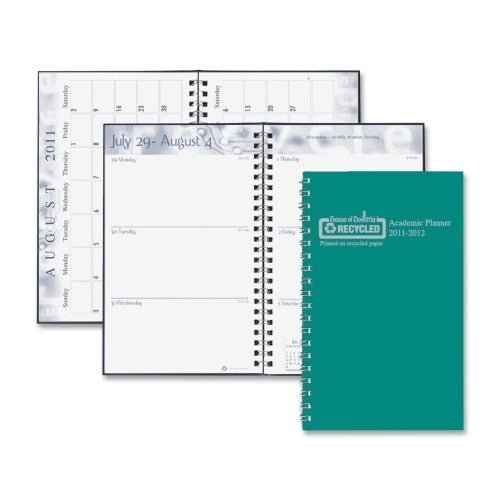 House of Doolittle Academic Weekly Planner, 13 Months, 5"x8", Green