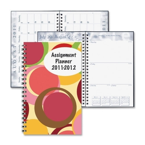 House of Doolittle Student Assignment Book, 13 Months, 5"x8", Color Circles/Multi