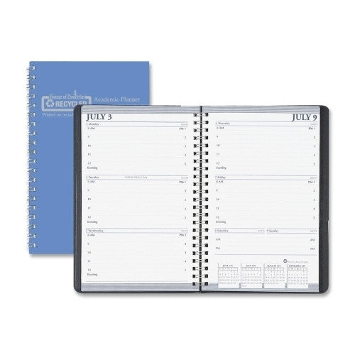 House of Doolittle Weekly Planner, Wirebound, 5"x8", 13 Months, Blue