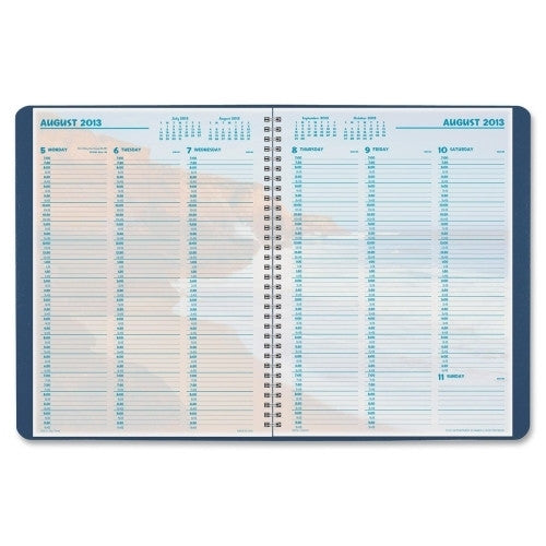 Weekly Appointment Planner Jan-Dec 8"x11"- Blue Cover