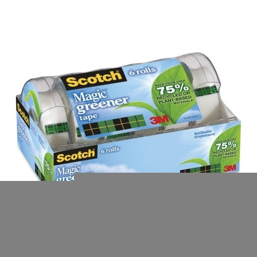 3M Commercial Office Supply Div. Greener Tape, Eco-Friendly, 3/4"x600", 8/PK, Clear