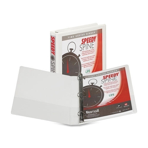 Samsill Corporation View Binder, D-Ring, 1", White