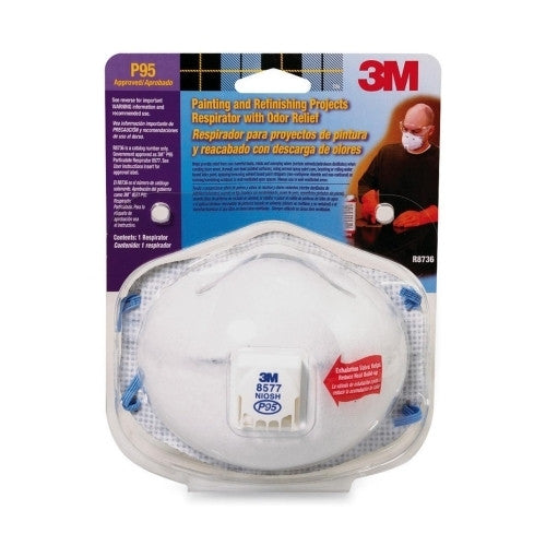 3M Commercial Office Supply Div. Odor Relief Respirator, 2/PK, White