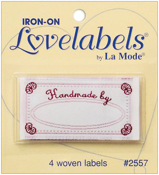 Iron-On Lovelabels 4/Pkg-Handmade By