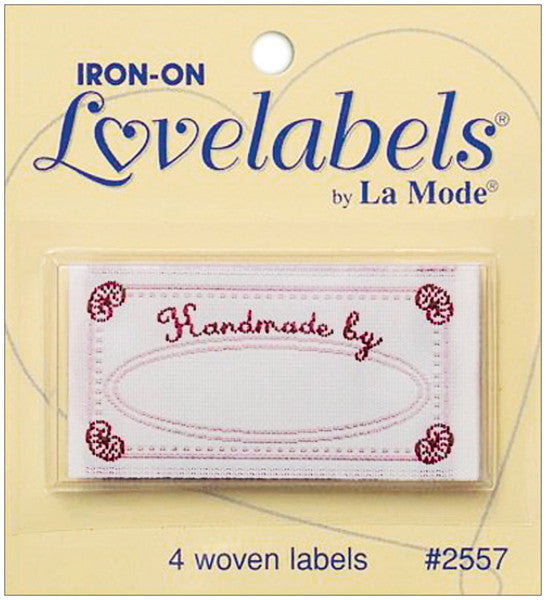 Iron-On Lovelabels 4/Pkg-Handmade By