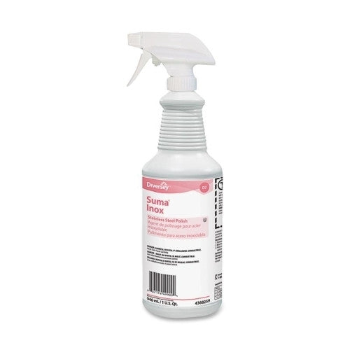 JohnsonDiversey Stainless Steel Cleaner, 32 oz., Colorless, Hydrocarbon Scent