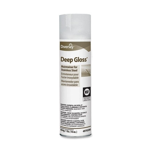 JohnsonDiversey Deep Gloss Cleaner, Stainless Steel, 16 oz., Hydrocarbon