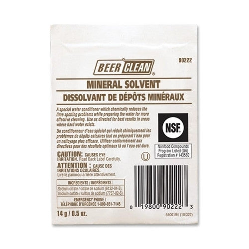 JohnsonDiversey Beer Clean Mineral Solvent, 14gal., Powder/White