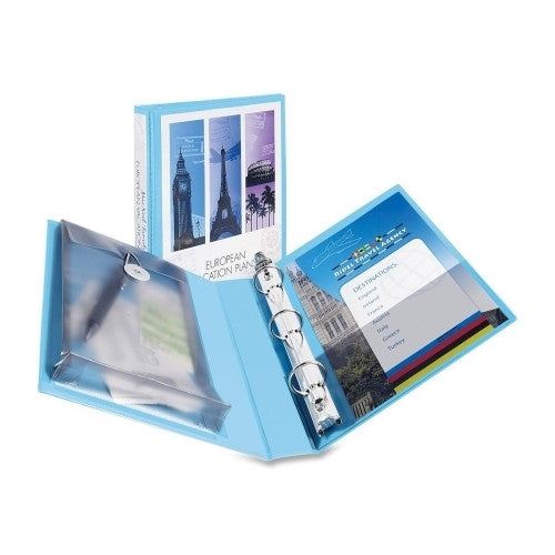 Avery Consumer Products View Binder, Protect/Storage, 5-1/2"x8-1/2", 1" Cap, Blue