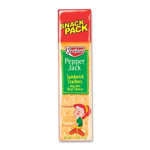 Keebler Keeble Sandwhich Crackers, Pepper Jack, 12/BX