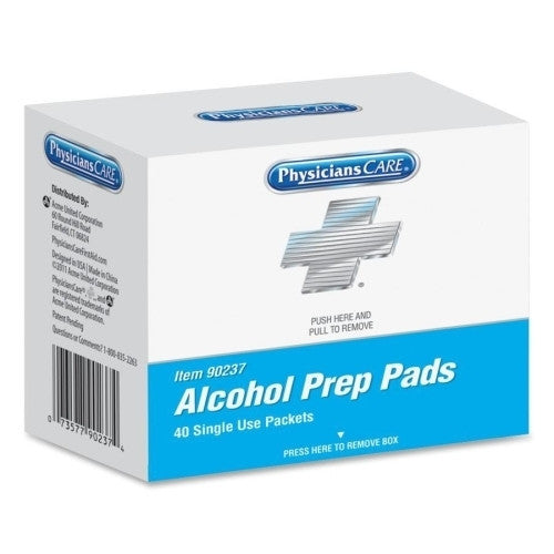 Acme United Corporation Alcohol Pads, 50/BX, White