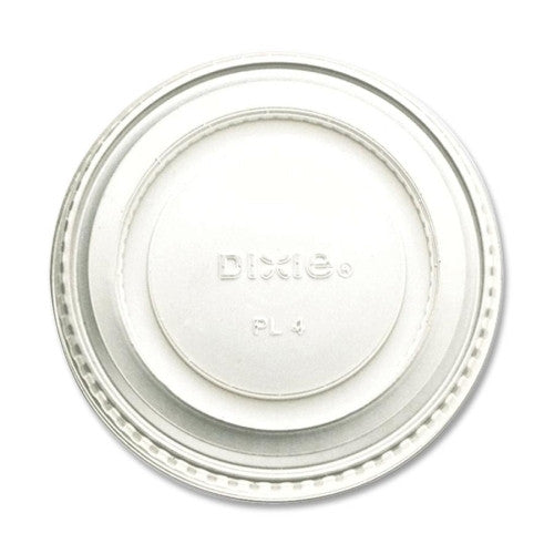 Dixie Foods Souffle Lids, 4 oz., 2400/CT, White