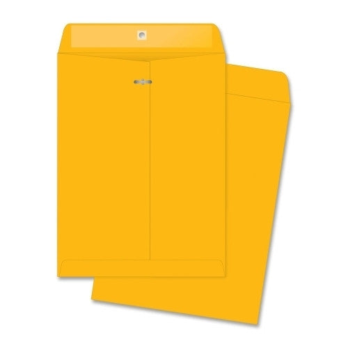 Business Source Clasp Envelopes, Heavy-Duty, 10"x15", 100/BX, BKFT