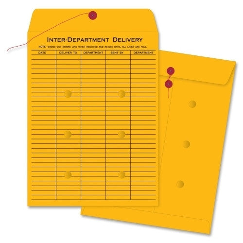 Business Source Envelopes, Inter-Dept, Stand, No.32, 10"x15", 100/BX, BKFT