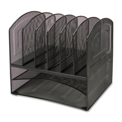 Lorell Organizer, Hor/Ver, 13-1/2"x11-1/4"x13-1/8", Mesh/Black