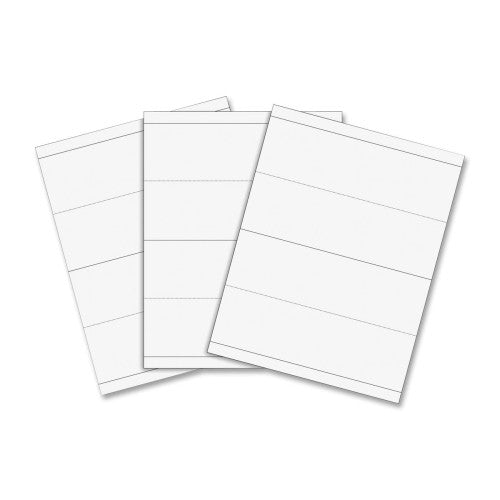 C-Line Products, Inc. Name Tents w/Holders, Inkjet/Laser, 8-1/2"x11", 50/BX, White