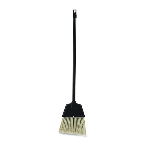 Genuine Joe Lobby Dust Pan Broom, Plastic, Black