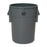 Genuine Joe Trash Container, Back Saver, 44 Gal., Dark Gray