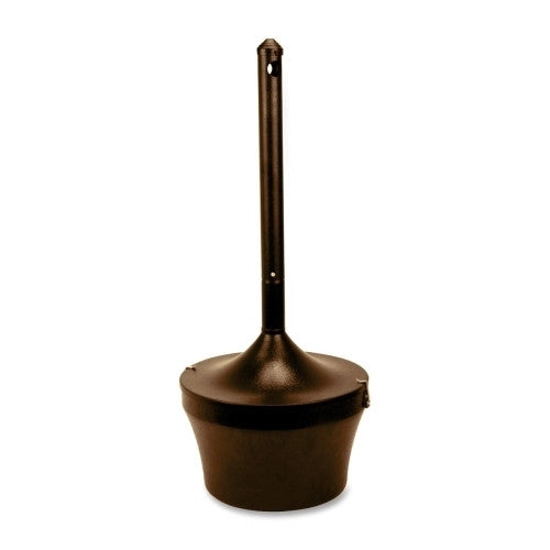 Genuine Joe Smoking Receptacle, Capped Tube, 4.25 Gal., Bronze