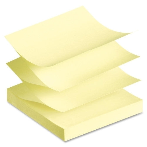 Avery Consumer Products Sticky Notes, Fanfold, 3"x3", 24/PK, Yellow