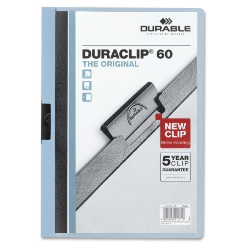 Durable Office Products Corp. DuraClip Report Cover, 60 Sheet Capacity, 11"x8-1/2",Blue