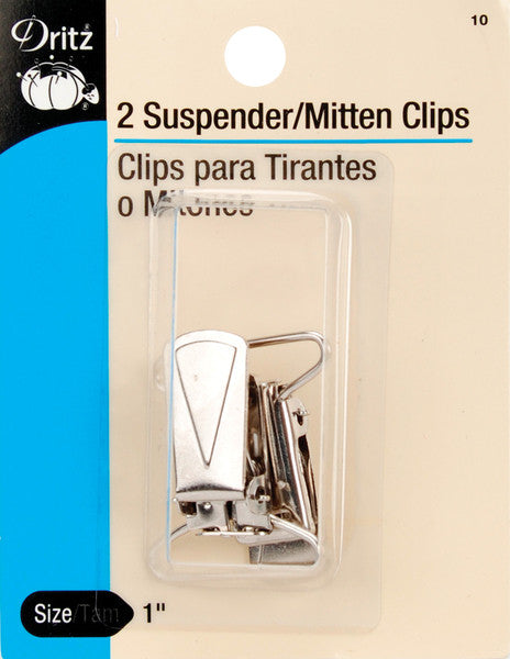 Mitten/Suspender Clips 2/Pkg-Nickel