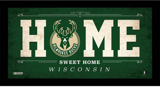 Milwaukee Bucks 10x20 Home Sweet Home Sign