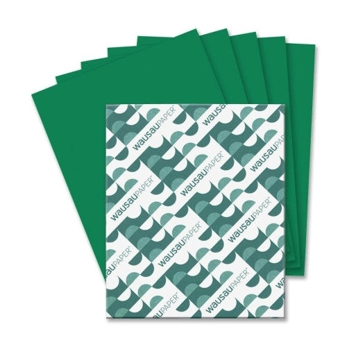 Wausau Papers Astrobright Paper, 24Lb, 8-1/2"x11", 500/PK, Gamma Green