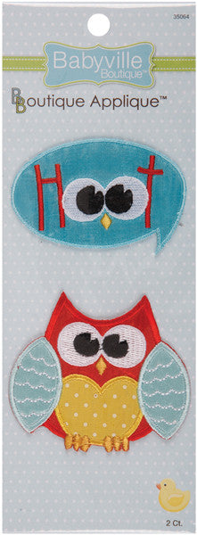 Babyville Boutique Appliques, Owl & Hoot