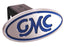 GMC - Inscribed GMC Classic - Blue - Oval - 2 Inch Billet Hitch Cover