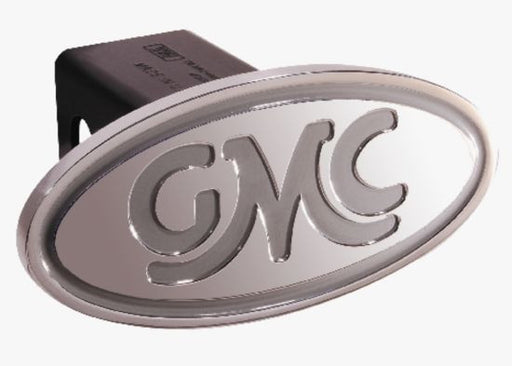 GMC - Inscribed GMC Classic - Silver - Oval - 2 Inch Billet Hitch Cover