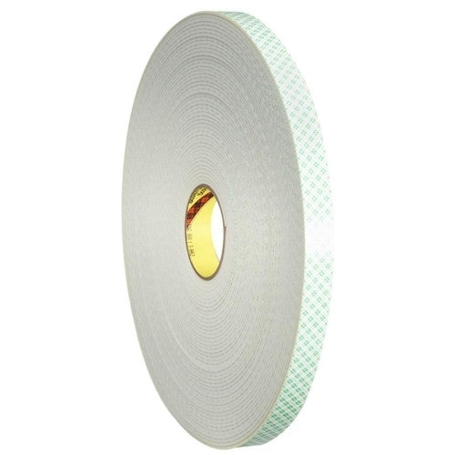 3M Commercial Office Supply Div. Foam Tape, 1"x4 Yd, 1/8" Thickness, 5 Rolls/CT