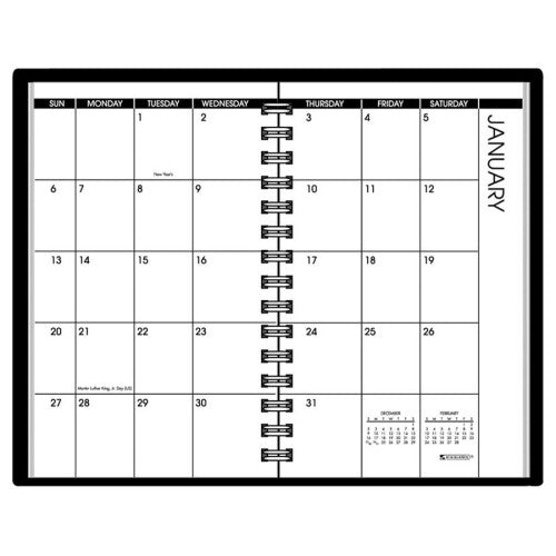 At-A-Glance Pocket Monthly. Planner, 12 Months Jan-Dec,3-3/4"x6-1/8", BK