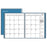 Monthly Planner, 12 Months Jan-Dec, Blue