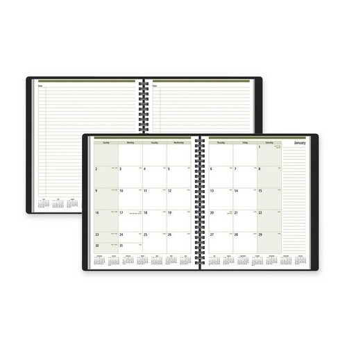 Notetaker Monthly Planner, 13 Months Jan-Jan, Black