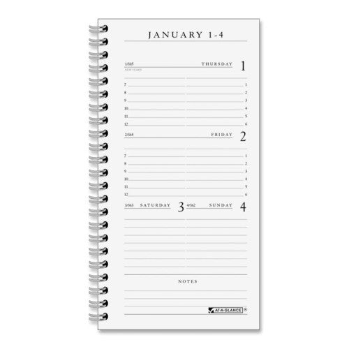 Refill for 70-020 Planner, Weekly, 3-1/4"x6-1/4" White