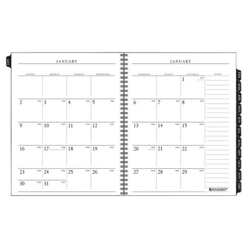 At-A-Glance Desk Monthly Planner Refill, F/70n547, Jan-Dec, 6-7/8"x8-3/4"