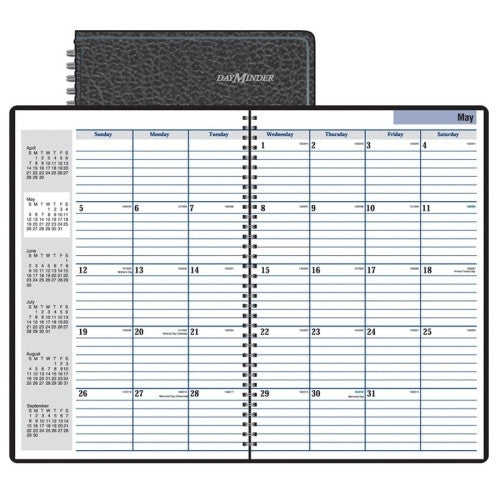 Monthly Planner, 14 Month, July-August, Black