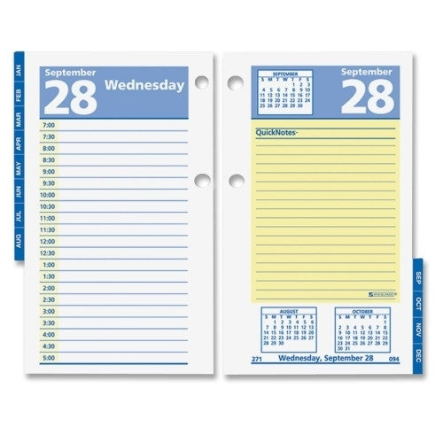 At-A-Glance Calendar Refill, For 17-Style Base, 3-1/2"x6", White