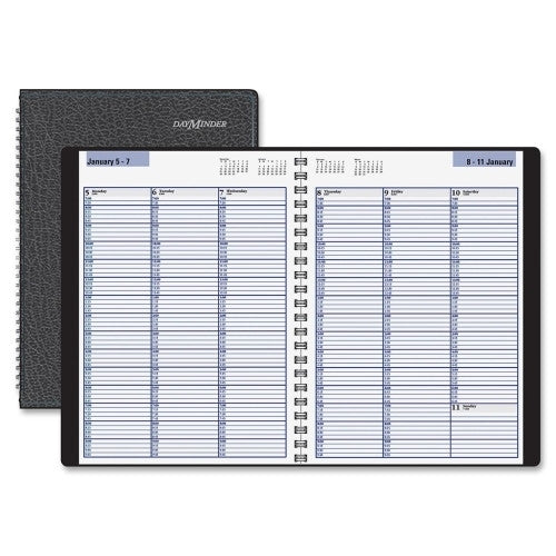 Professional Weekly Appointment Book, Jan-Dec, Black