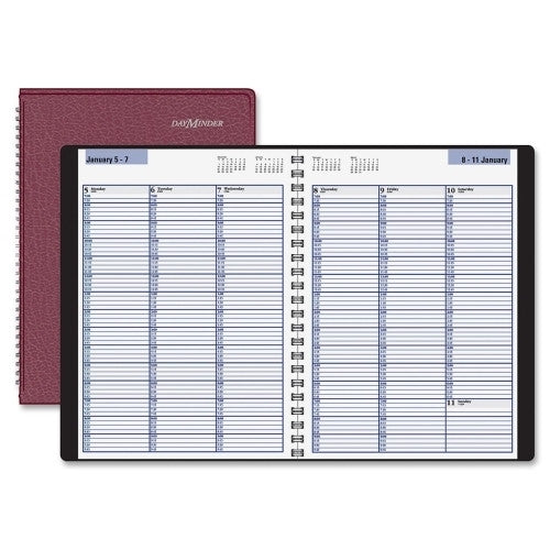 Professional Weekly Appointment Book,Jan-Dec, Burgundy