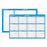 At-A-Glance Erasable Wall Calendar,Horrid.,Jan-Dec,2-Sided,36"x24",Blue