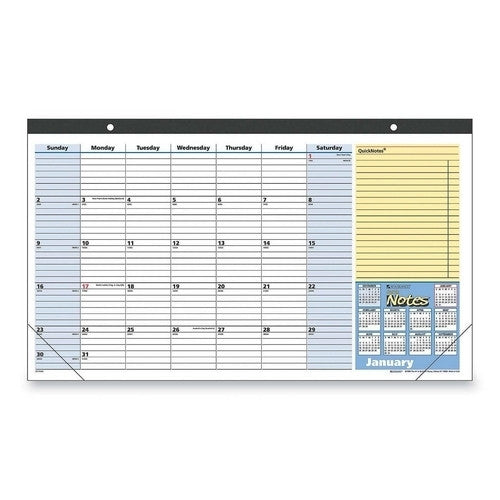 At-A-Glance Quick Note Desk/Wall Cal,Jan-Jan 13 Month,17-3/4"x10-7/8"