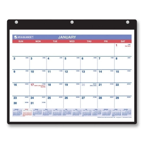 At-A-Glance Monthly Desk/Wall Calendar,English,Jan-Dec,1PPM,11"x8-1/4"