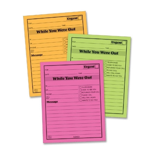 Message Pad, "While You Where Out", 4"x5", 6/PK, N