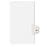 Avery Consumer Products Numeric Divider, "57", Side Tab, 11"x8-1/2", 25/PK, White