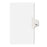 Avery Consumer Products Numeric Divider, "63", Side Tab, 11"x8-1/2", 25/PK, White